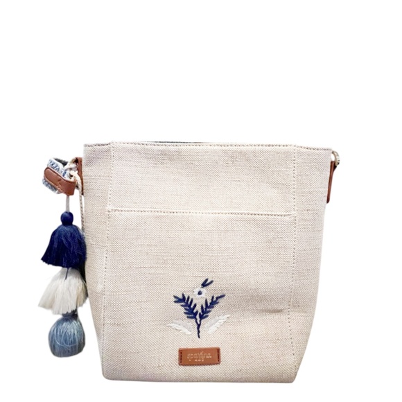 NWOT Spartina 449 Palmetto Peeples Song Palms Bucket Tote - Picture 3 of 10